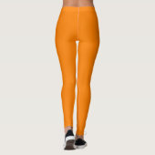 Leef om te rennen! Ren naar Live! Oranje High Vis  Leggings (Achterkant)