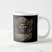 Leef om te rijden Bearded Skull Biker Grote Koffiekop (Rechts)
