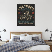 Leef om te rijden canvas afdruk (Insitu (Slaapkamer))