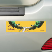 Leef om te rijden (groen) bumpersticker (Op auto)