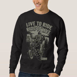 Leef Om Te Rijden Rijd Om Te Leven Baardige Biker  Trui