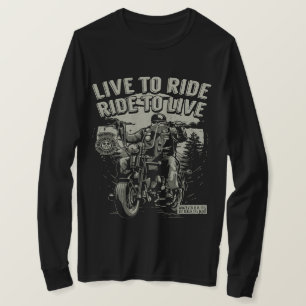 Leef om te Rijden, Rijd om te Leven Motorfiets T-shirt