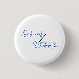 Leef om te Schrijven Knop Ronde Button 3,2 Cm