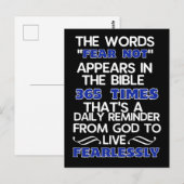 Leef onverdiend briefkaart (Voorkant / Achterkant)