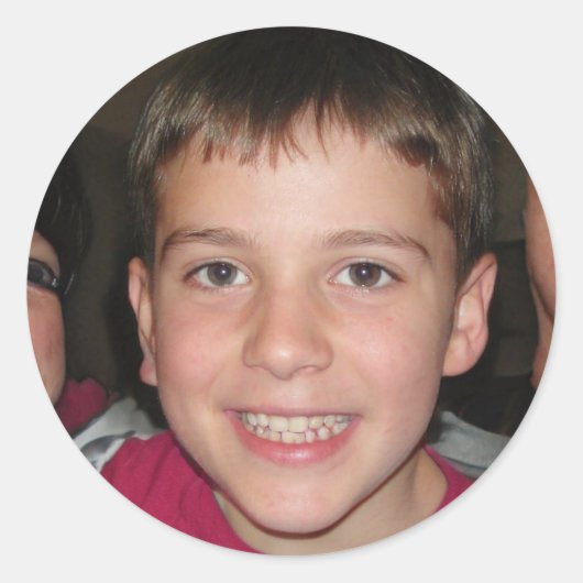 Leef onverdiend ronde sticker (Voorkant)