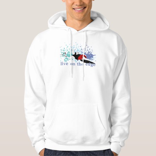Leef op de Edge Slalom Waterski SweatShirt (Voorkant)