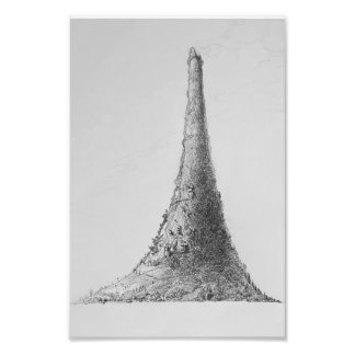 Leef op de rand foto afdruk