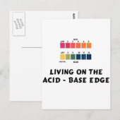 Leef op de zure / basisrand briefkaart (Voorkant / Achterkant)