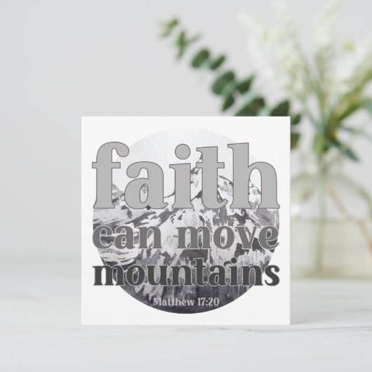 Leef op geloof kaart (Staand voorkant)