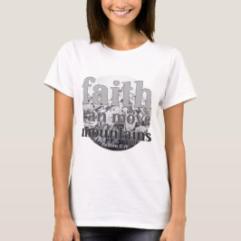 Leef op geloof t-shirt