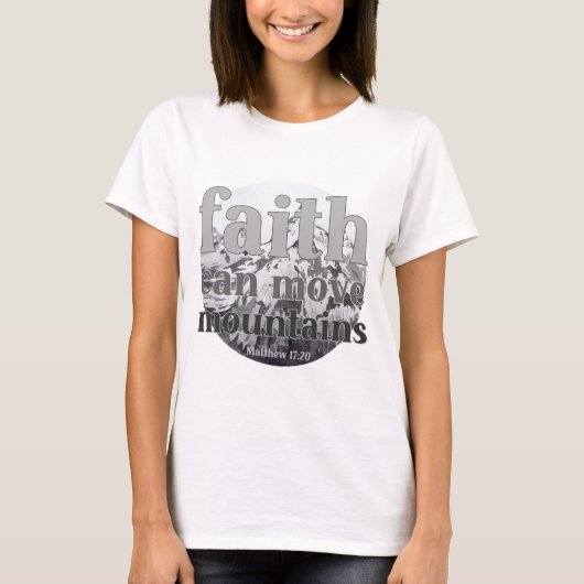 Leef op geloof t-shirt (Voorkant)