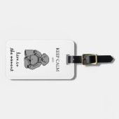 Leef op het moment bagagelabel (Voorkant horizontaal)