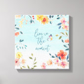 Leef op het moment - de borsten van de Natuur Canvas Afdruk (Voorkant)