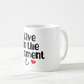 Leef op het moment koffiemok (Voorkant rechts)