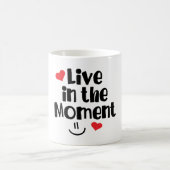 Leef op het moment koffiemok (Center)