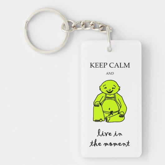 Leef op het moment sleutelhanger (Voorkant)