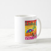 Leef op Island Time Koffiemok (Voorkant rechts)