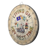 Leef op Key West Time Dartbord (Voorkant Rechts)