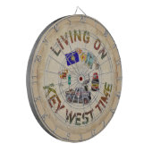 Leef op Key West Time Dartbord (Voorkant Links)