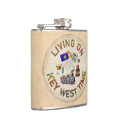 Leef op Key West Time Heupfles (Rechts)