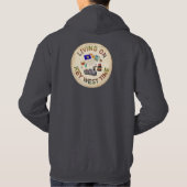 Leef op Key West Time Hoodie (Achterkant)