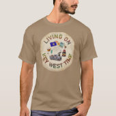 Leef op Key West Time T-shirt (Voorkant)