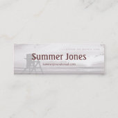 Leef op strandtijd contactkaartje (Achterkant)