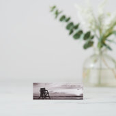 Leef op strandtijd contactkaartje (Staand voorkant)