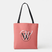 LEEF OVERVLOEDIG LEVEN Christelijk koraal Tote Bag (Achterkant)