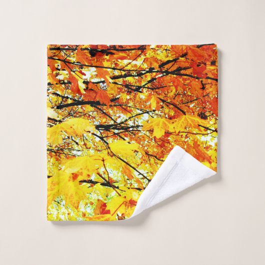 Leef Pattern Autumn Bath-handdoekset Bad Handdoek (Wasdoekje)