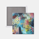 Leef prachtig magneet (Voorkant / Achterkant)