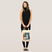 Leef prachtig tote bag (Voorkant (model))
