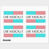 Leef radicaal Sticker (Vel)