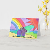 Leef samen kaart (Gele Bloem)