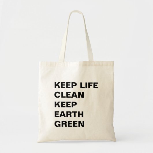 Leef Schooner, Maak de Aarde Groener Ontwerp Tote Bag (Voorkant)