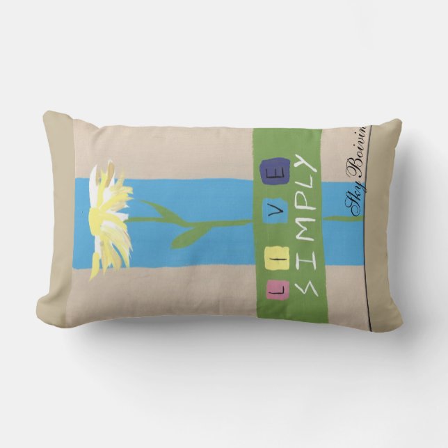 Leef simpel kussen (Voorkant)