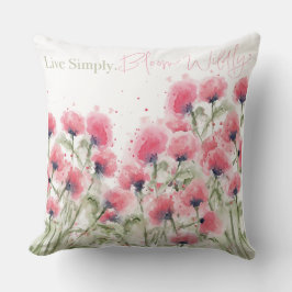 Leef simpel. Willy Bloom Kussen