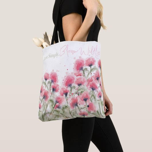 Leef simpel. Willy Bloom Tote Bag (Dichtbij)