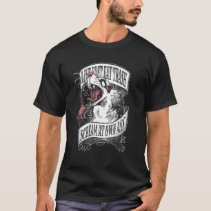 Leef Snel Eet Afval Opossum Vintage Opossum T-shirt
