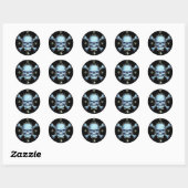 Leef snel, speel hard ronde sticker (Vel)