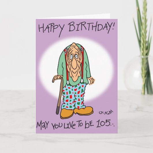 Leef tot 105 kaart (Voorkant)
