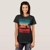 Leef tot peddel, peddel om te leven t-shirt (Voorkant volledig)