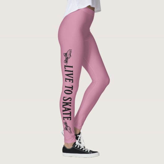 Leef tot Schaats, Schaats tot leven, Roller Derby Leggings (Rechts)