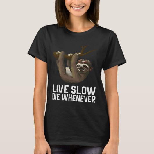 Leef trage Die wanneer de Slote T-shirt (Voorkant)