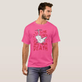 LEEF UW DOODSTRAF UW DOODSTRAF UITEINDELIJK FOUT T-SHIRT (Voorkant volledig)