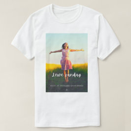 Leef Vandaag Alsof Je Vanavond Gaat Barbecuen T-shirt