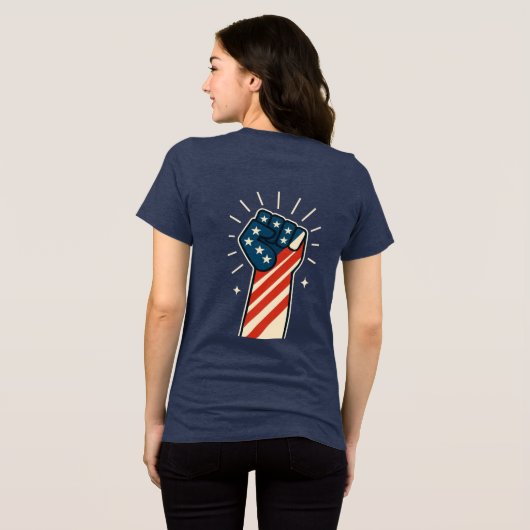 Leef vandaag, laat gisteren gaan Tri-Blend shirt (Achterkant volledig)