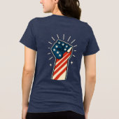 Leef vandaag, laat gisteren gaan Tri-Blend shirt (Achterkant)