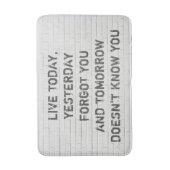 Leef vandaag nog, motivatie prijsopgave badmat (Voorkant Verticaal)