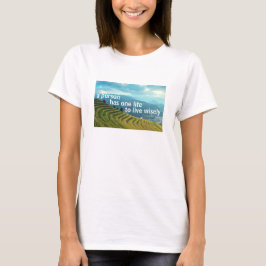 Leef verstandig (licht) T-shirt